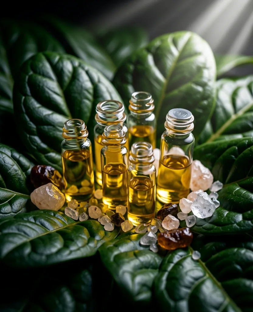 Moody greens and natural minerals